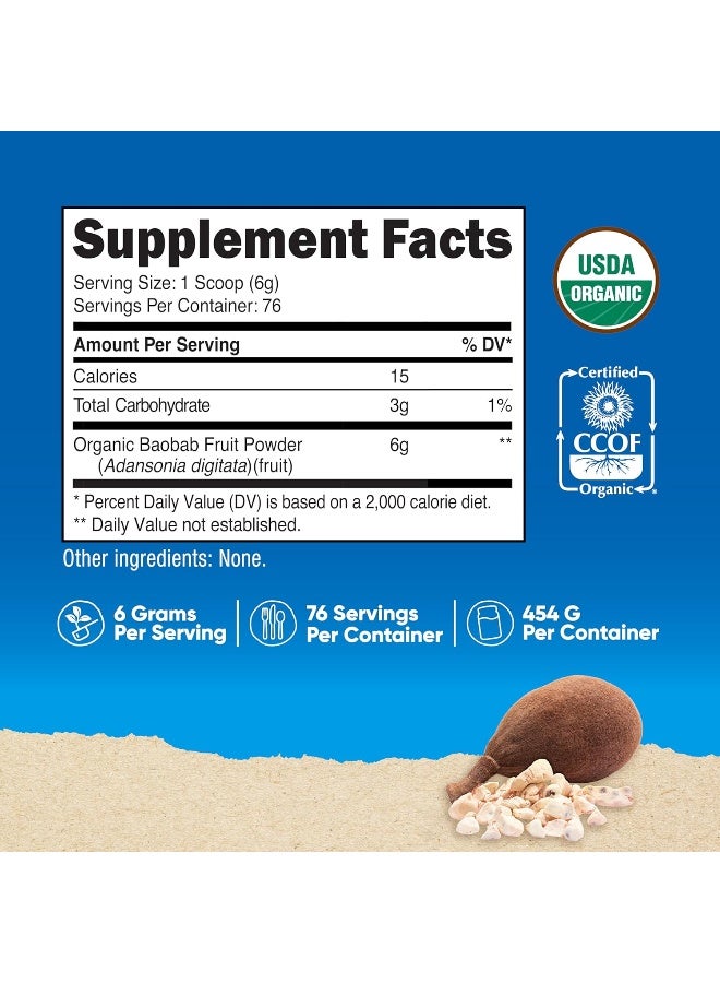 Nutricost Organic Baobab Fruit Powder Unflavored - Image 2